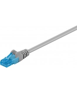 Goobay 55419 networking cable Grey 1 m Cat6a U/UTP (UTP)