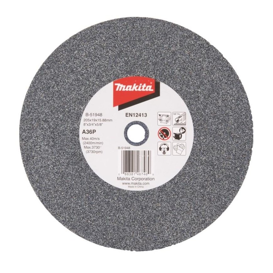 Makita B-51948 Sharpening disc 205x19x15.88mm A36P
