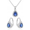 Beneto Charming silver jewelry set with zircons AGSET361R (pendant, chain, earrings) Beneto Charming silver jewelry set with zircons AGSET361R (pendant, chain, earrings)