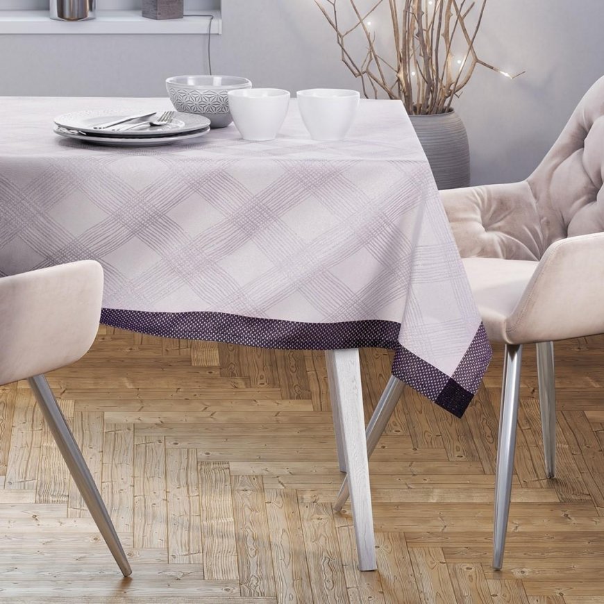 AmeliaHome Tablecloth AH MILLUZA PURPLE 140X400 – 3