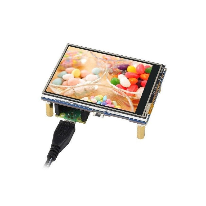 Touchscreen LCD IPS screen 2.8" 320x240px, SPI, 65K RGB, for Raspberry Pi Pico, Waveshare 19804 – 4
