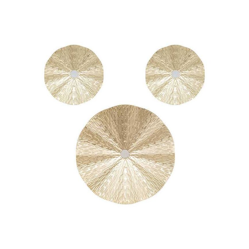 Atmosphera Gold LESLIE Metal Wall Decorations, 3 pcs