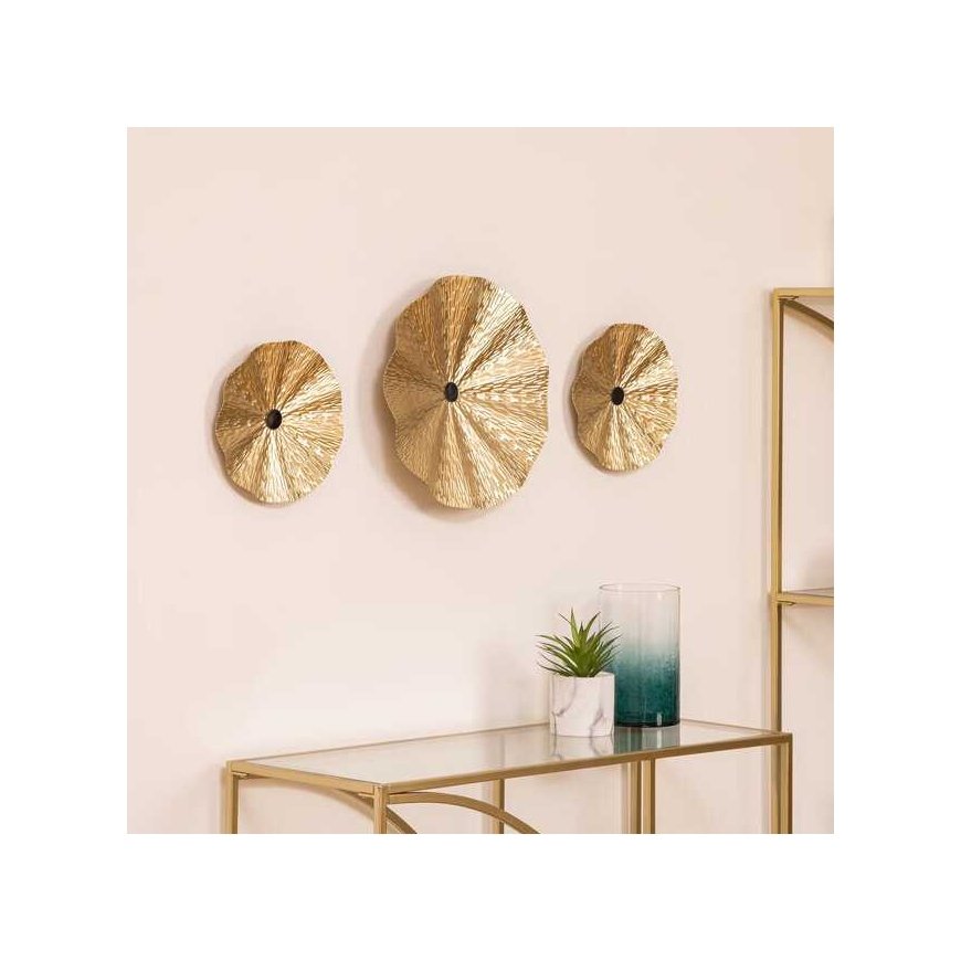 Atmosphera Gold LESLIE Metal Wall Decorations, 3 pcs – 2