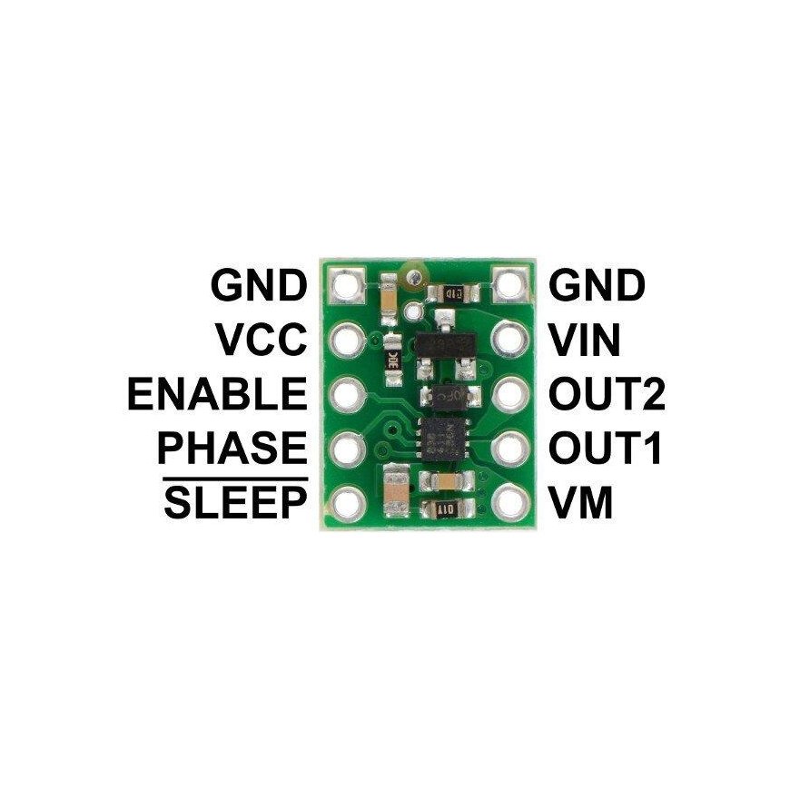 DRV8838, single channel motor controller 11V/1.7A, Pololu 2990 – 4