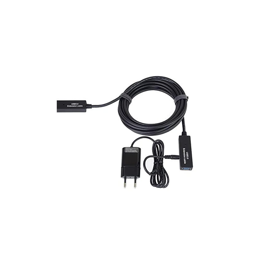 USB-kaapeli PremiumCord USB-A - USB-A 10 m musta (ku3rep10) – 5