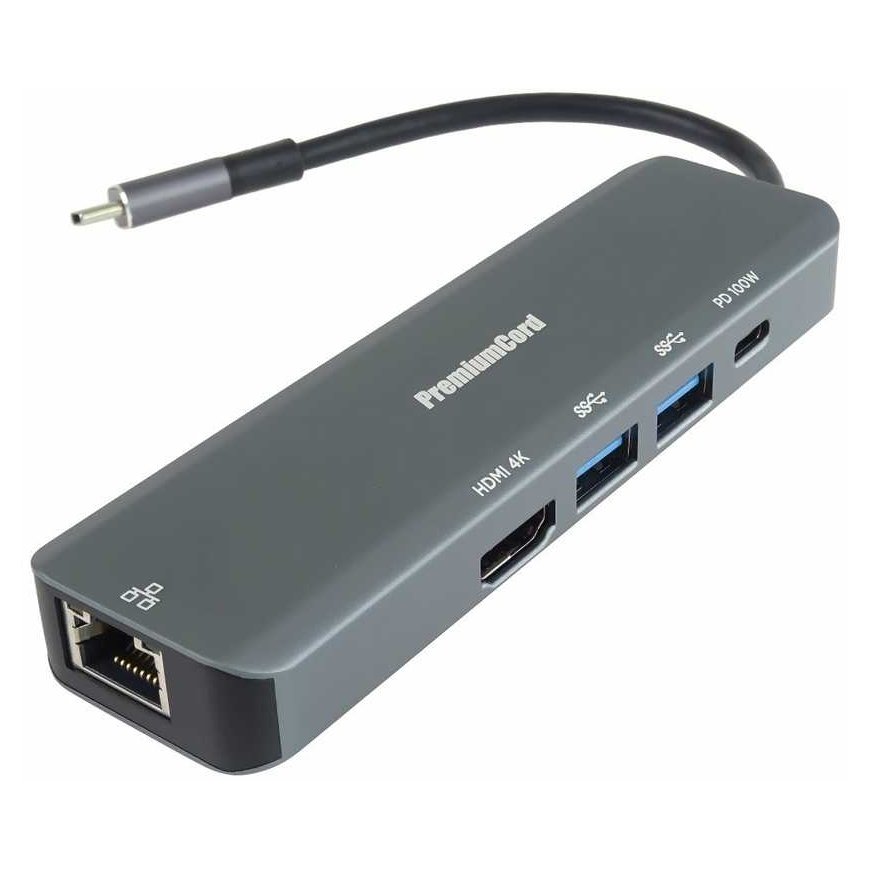 PREMIUMCORD USB-C adapter with Gigabit 10/100/1000Mbps