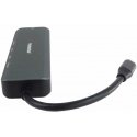 PREMIUMCORD USB-C adapter with Gigabit 10/100/1000Mbps + 1x HDMI, 2x USB3.2, 1x PD 100W connector, Grey PREMIUMCORD USB-C adapter with Gigabit 10/100/1000Mbps + 1x HDMI, 2x USB3.2, 1x PD 100W connector, Grey