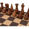 Manopoulos Cork Chess Board 40cm (Brown) With Modern Style Pieces Manopoulos Cork Chess Board 40cm (Brown) With Modern Style Pieces