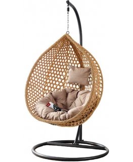 Hanging chair cocoon Francis brown PATIO