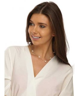 Jwl Luxury Pearls Variable hopea kaulakoru aidoilla barokkihelmillä JL0708
