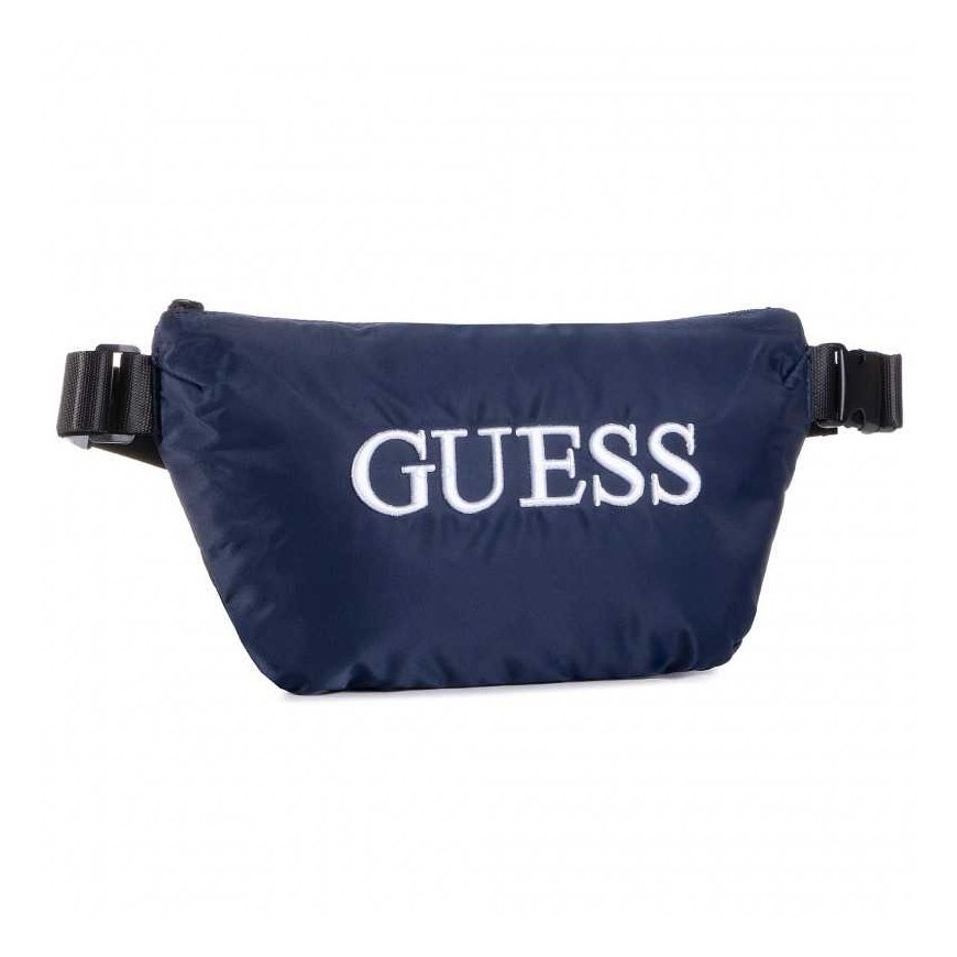 Guess, Quatro, Textile Fanny Pack, sininen, 19/28,5 x 17 x 4 cm, miehet, miehet