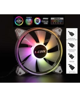 1st Cool Wentylator 1stCOOL AURA EVO F12 ARGB (F12-AURA-EVO-CR)
