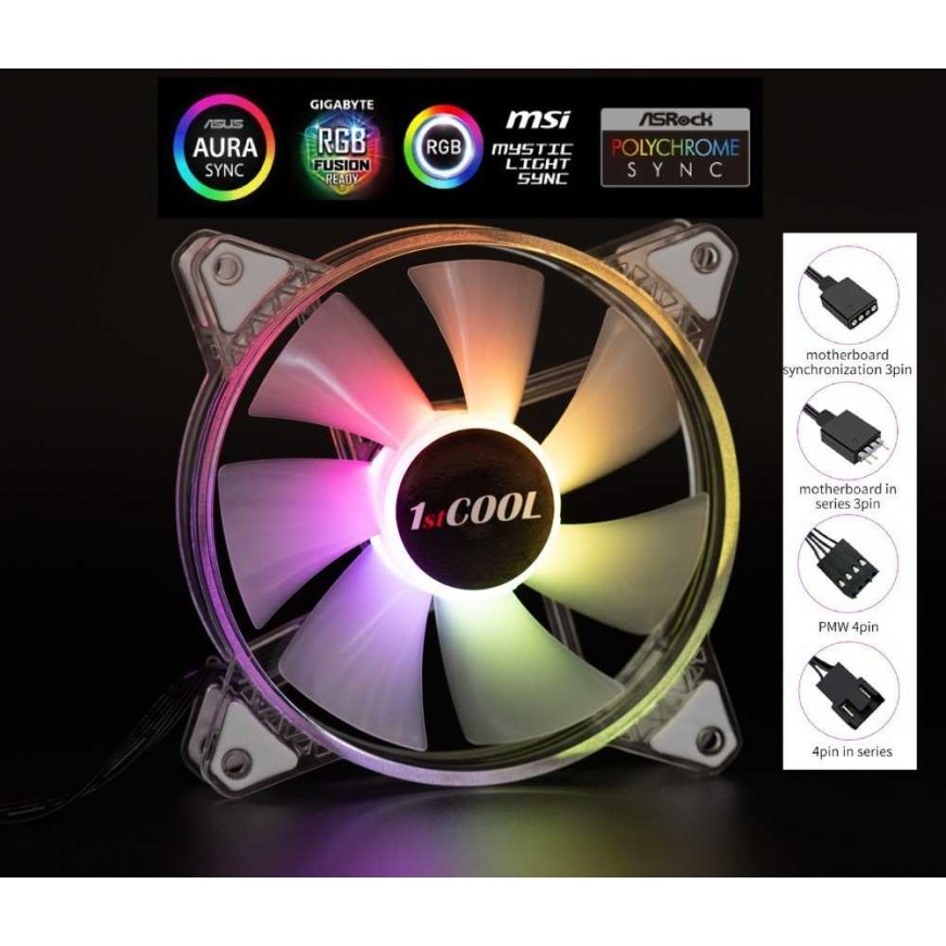 1st Cool Wentylator 1stCOOL AURA EVO F12 ARGB (F12-AURA-EVO-CR)