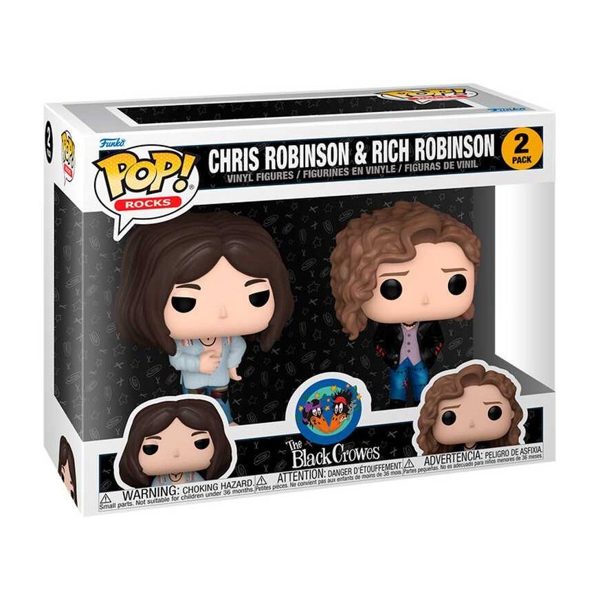 Funko POP pack 2 hahmoa Juodas Crowes Chris Robinson & Rich Robinson – 2
