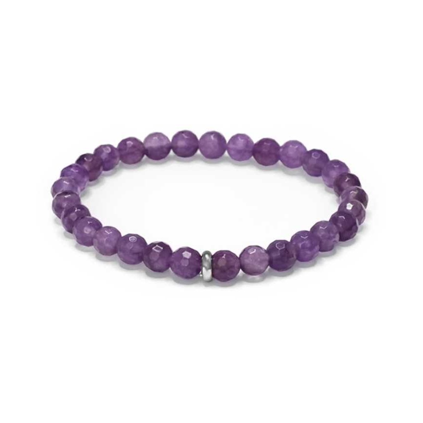 Agate Bracelet with amethyst beads MINK153/17