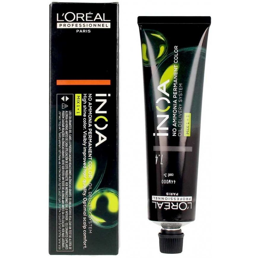 Professional hair dye L'oreal Professionnel Inoa oxidative dye without ammonia 7.4 60g – 2