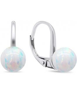Brilio Silver Brilio Silver Charming silver earrings with synthetic opals EA681W