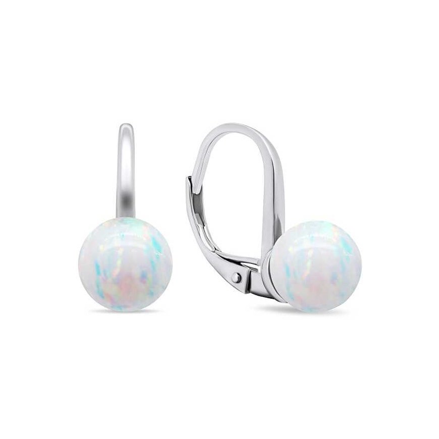 Brilio Silver Brilio Silver Charming silver earrings with synthetic opals EA681W