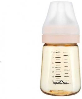 SPECTRA PPSU BOTTLE, 160 ML, WITH SIZE S NIPPLE, CREAM VANILLA