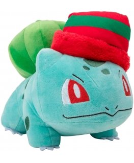 Jazwares Pokemon Christmas Bulbasaur plush toy 20cm