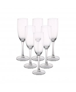 DIAMOND Champagne glasses 180ml 6 pcs,