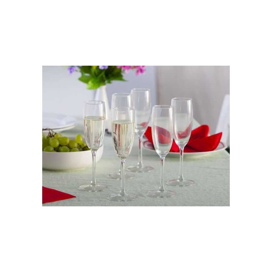 DIAMOND Šampaninės taurės 180ml 6 vnt, – 5