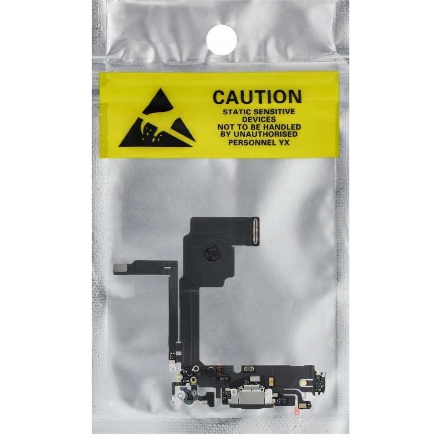 Flex-USB-lataus IPHONE 15 Pro mustalle OEM:lle – 5