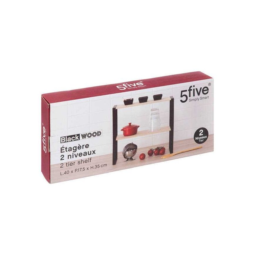 5five Simply Smart Kitchen Countertop Shelf, 2 Levels, 40 x 17.5 x 35 cm – 2
