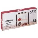 55 Simply Smart Kitchen -tasohyllyä, 2 tasoa, 40 x 17,5 x 35 cm