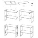 55 Simply Smart Kitchen -tasohyllyä, 2 tasoa, 40 x 17,5 x 35 cm
