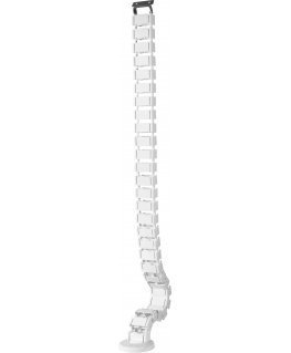 Cable handling backbone DELTACO OFFICE 4 channels, white / DELO-0204