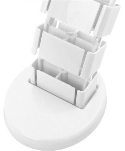 Deltaco Office cable collector, 4 gutters, white – 5