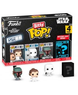 Funko Blister 4 figuuria Bitty POP Star Wars Leia