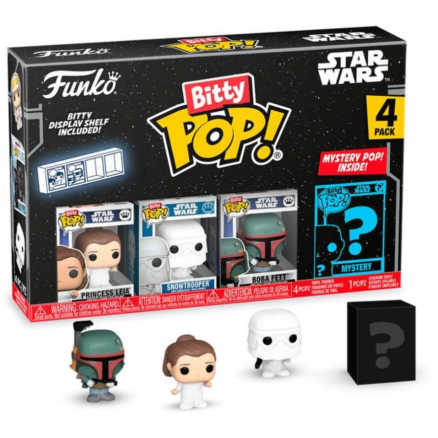 Funko Blister 4 figures Bitty POP Star Wars Leia