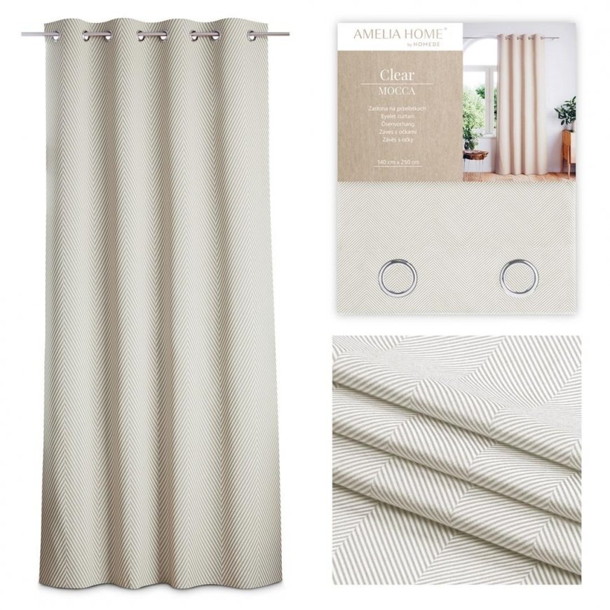 AmeliaHome Night curtain AmeliaHome CLEAR, 140x250