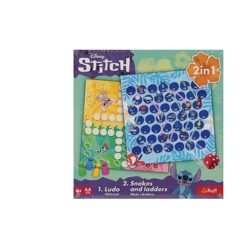 Trefl Double-sided board game Snakes and Ladders Lilo & Stitch