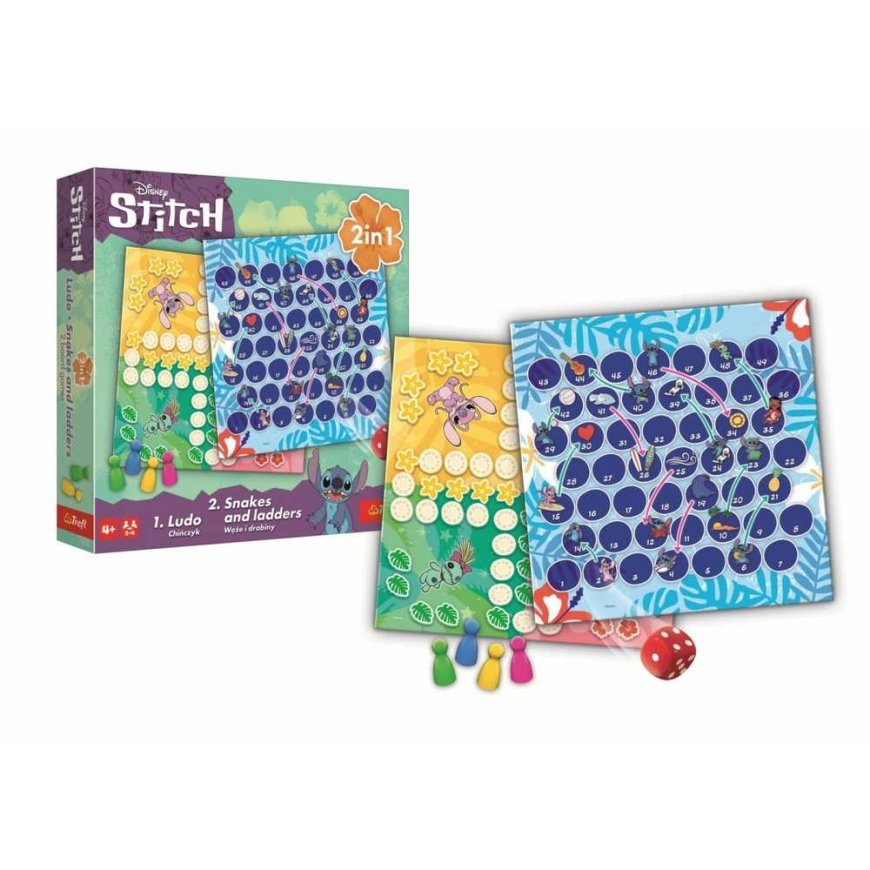 Trefl Double-sided board game Snakes and Ladders Lilo & Stitch – 3