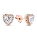 Brilio Silver Brilio Silver Romantic bronze earrings with zircons Heart EA574R Brilio Silver Brilio Silver Romantic bronze earrings with zircons Heart EA574R