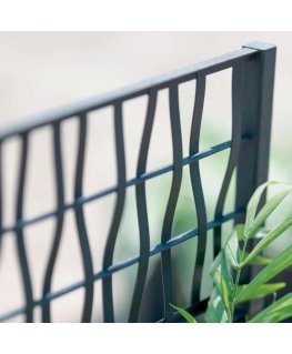 Flower box with grid Ethica 80x36x140cm grey