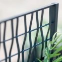 Flower box with grid Ethica 80x36x140cm grey Flower box with grid Ethica 80x36x140cm grey