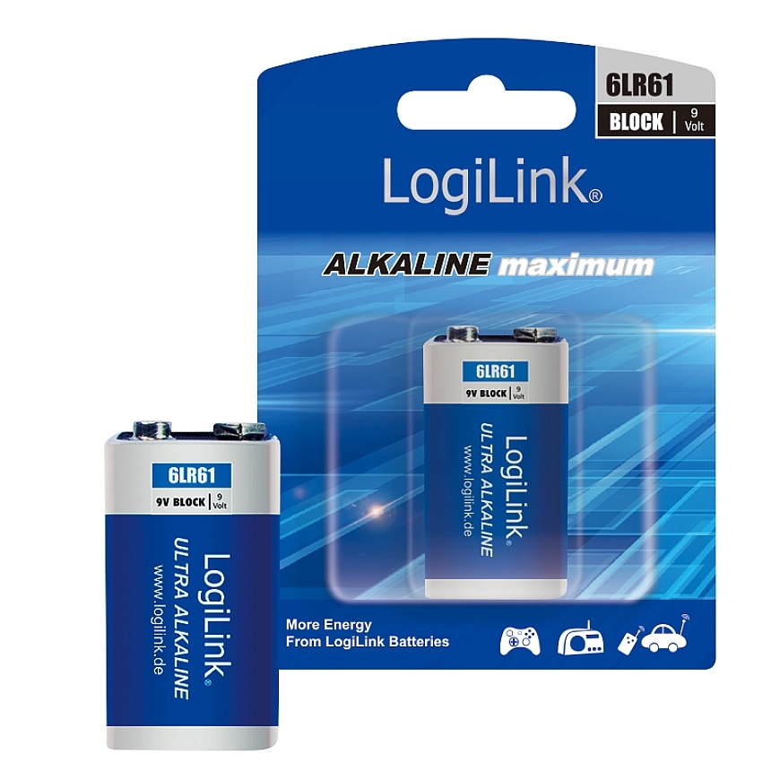 LogiLink 6LR61B1 household battery Single-use battery Alkaline – 3