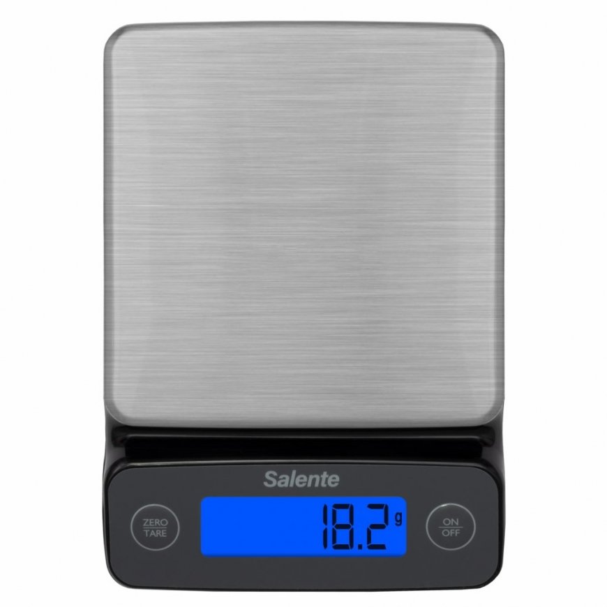 Salente DiamondCook Black, Stainless steel Countertop Rectangle Electronic kitchen scale – 2
