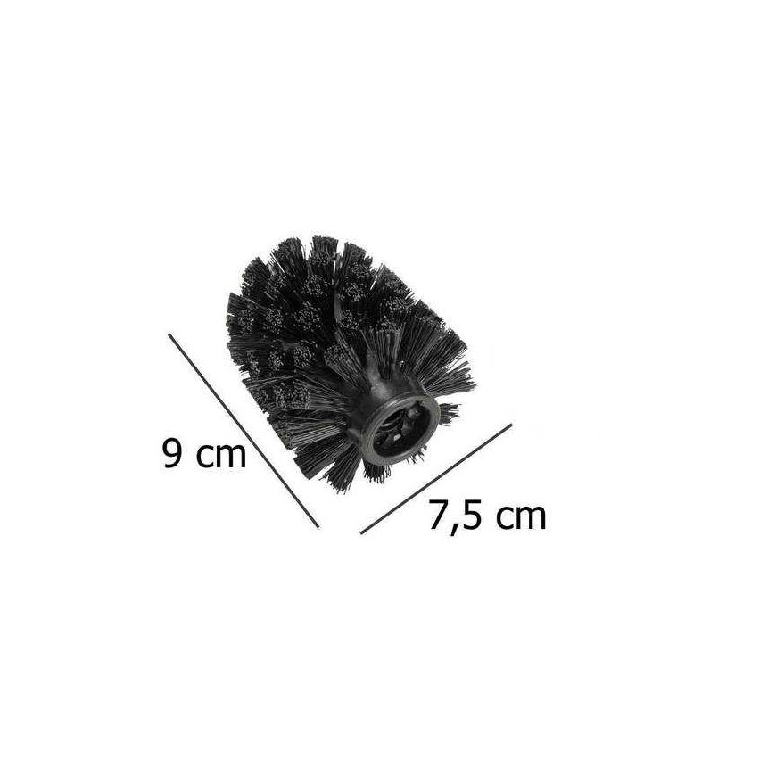 Spare nozzle for toilet brush - black, ∅ 7.5 cm, WENKO – 3
