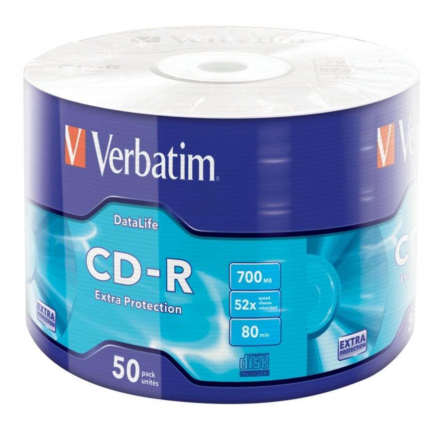 Verbatim CD-R Extra Protection 700 MB 52x 50 tk – 2