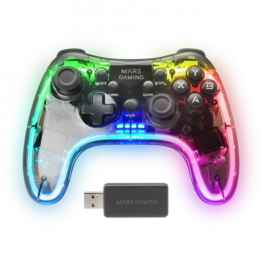 Mars Gaming MGP-24 Must, Läbipaistev RF Juhtpult Android, MAC, PC, PlayStation 4, Playstation 3, Xbo – 5