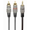 Gembird CCA-352-1.5M audiokaapeli 1,5 m 3.5mm 2 x RCA musta