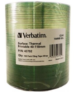 Verbatim 43792 чистые CD CD-R 700 MB 52x 100 шт