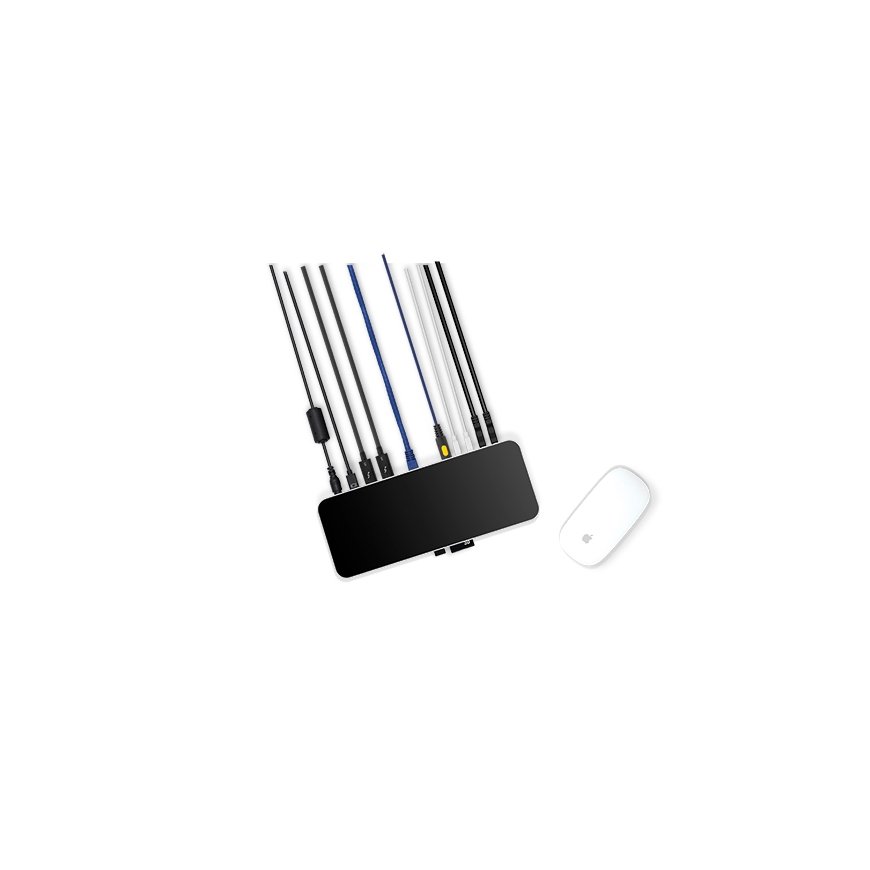OWC OWCTB3DK14PSG knyginių kompiuterių dokas / jungčių replikatorius Vielinis Thunderbolt 3 Pilka – 4