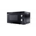 Sharp YC-MS01E-B mikrobangų krosnelė Juoda Mikrobangų krosnelė be papildomų funkcijų Stalviršis 20 L