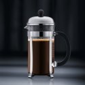 Bodum Chambord Black, Stainless steel, Transparent